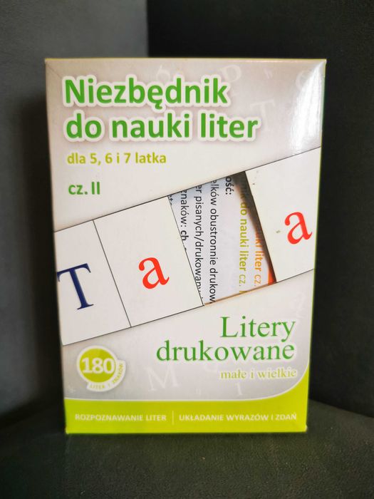 Niezbędnik do nauki liter dla 5 6 i 7-latka. Litery drukowane