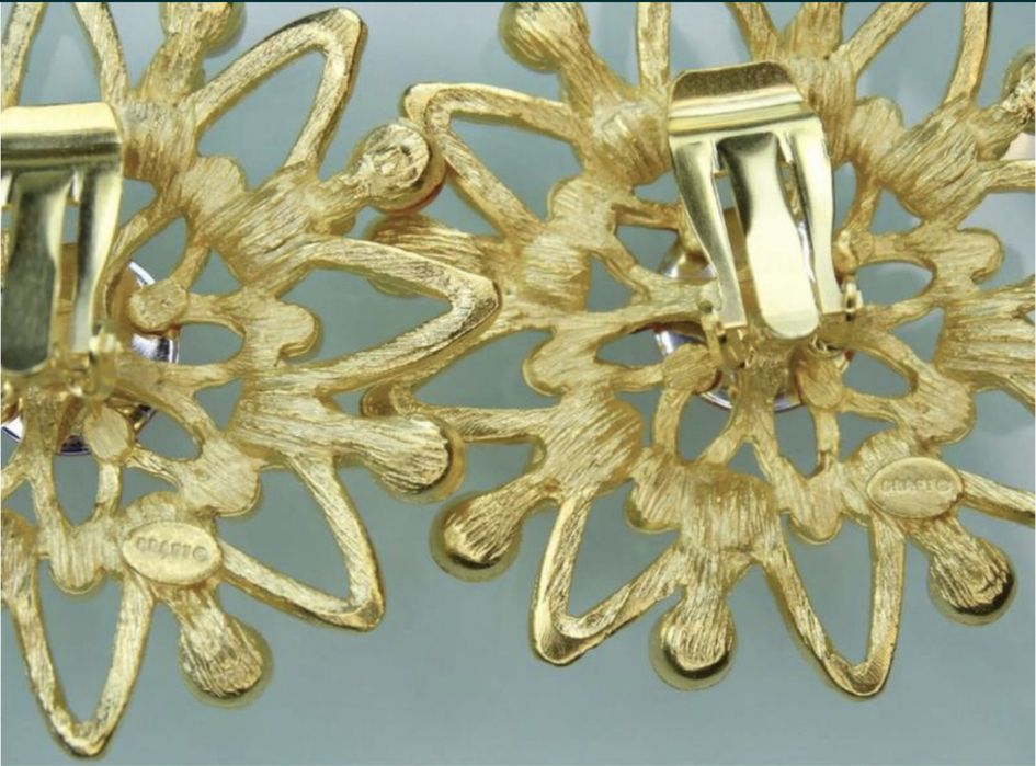 Вінтажні кліпси та броші Robert Rose та Gem Craft