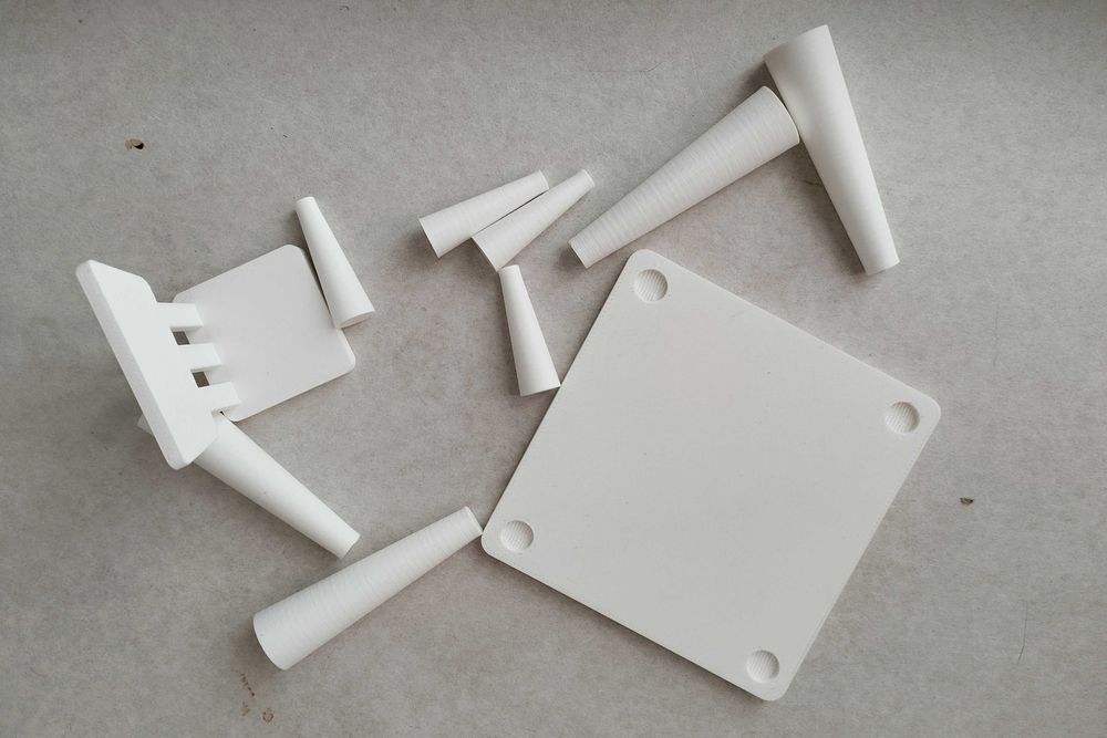 Mammut miniaturowy stół krzesło 1:8 skala części budowy zestaw mebli