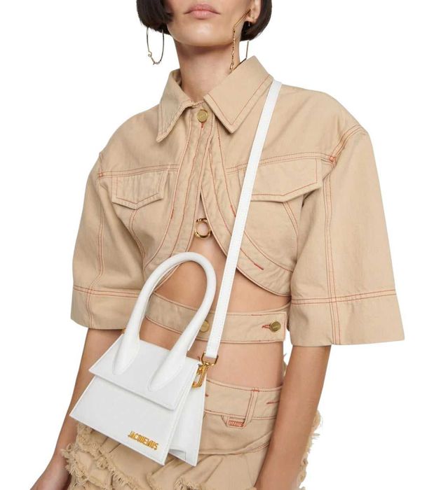 Сумка Jacquemus Le Chiquito Medium leather bag White