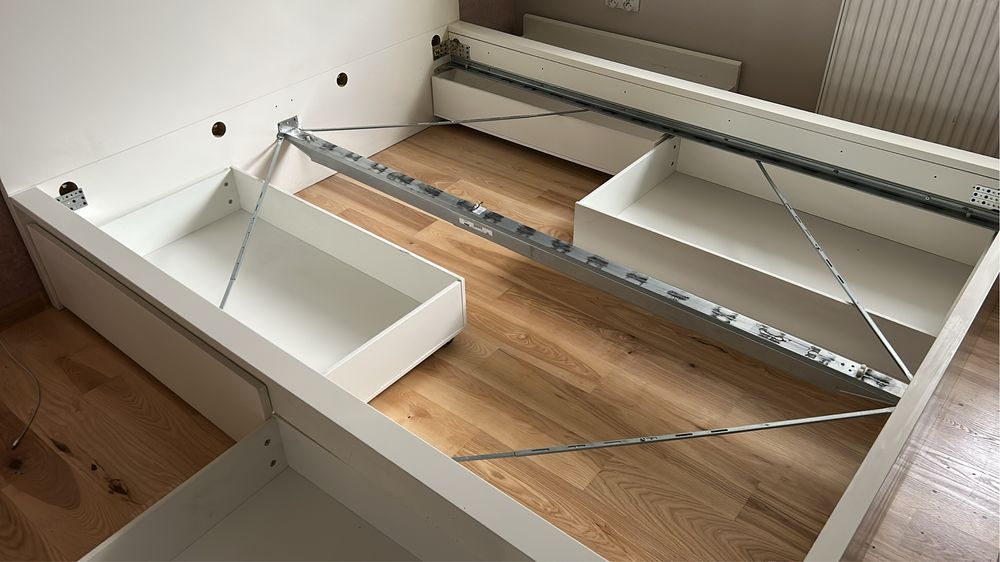 Łóżko 160x200 ikea malm 4 szuflady