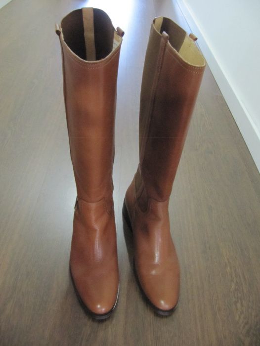 Bota Cano Alto Camel