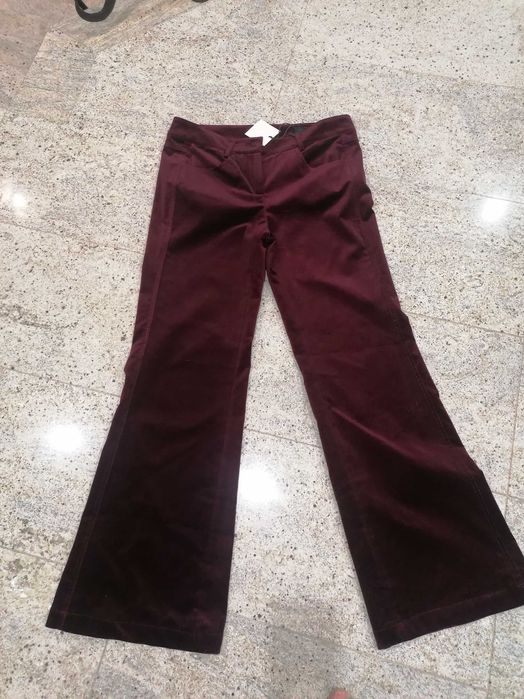 Spodnnie welurowe zara