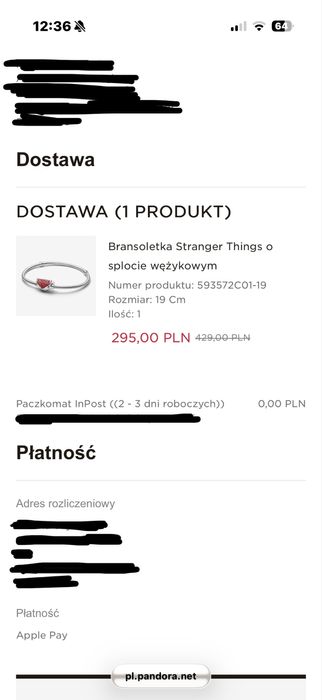 bransoletka pandora stranger things