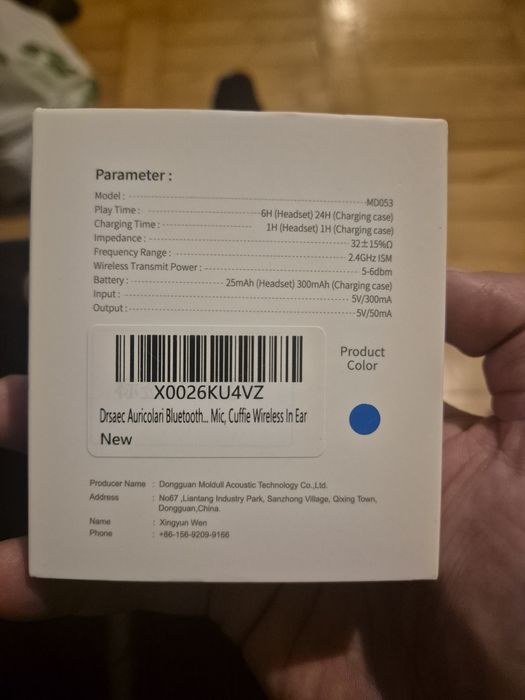 Słuchawki bezprzewodowe bluetooth RINSMOLA