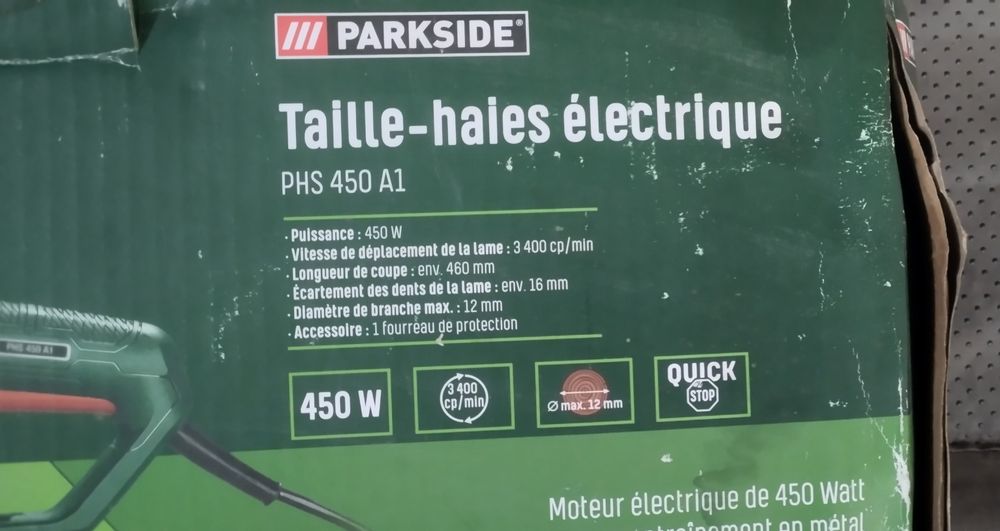 Corta sebes / apara sebes 450W Parkside
