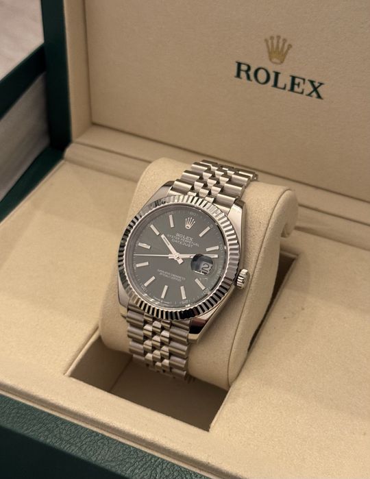 Rolex datejust green dial