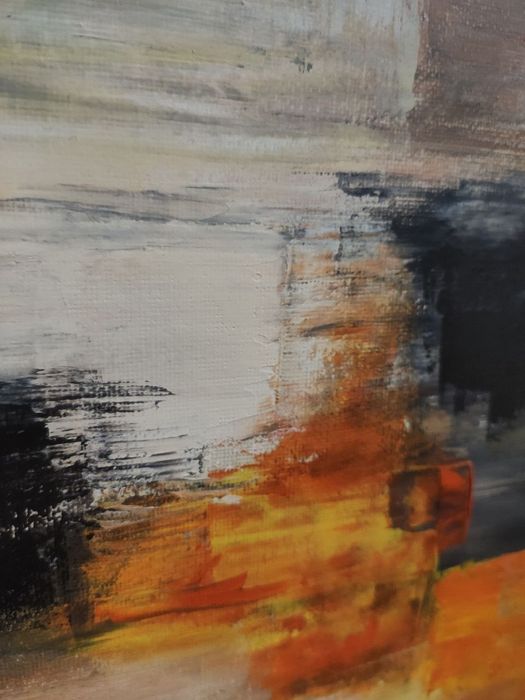 Картина у LOFT стилі  "Embers in Concrete"