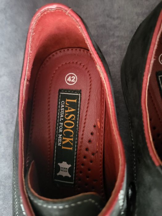 Męskie skórzane buty Lasocki rozmiar 42