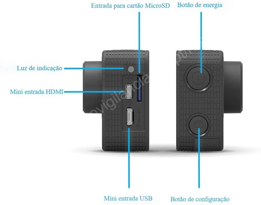 Câmara Ação‼️Ezviz S1C‼️FullHD 8MP‼️c/ Acessórios e WiFi64738552454659122