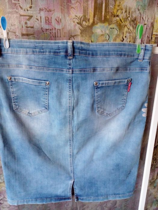 Шикарная джинсовая юбка