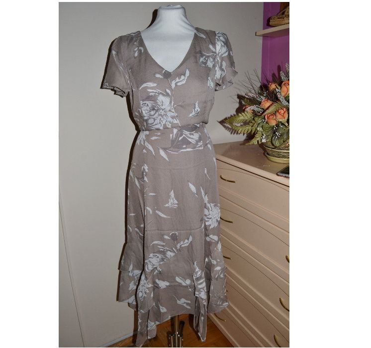 653*bonprix sukienka żorżeta 44/46