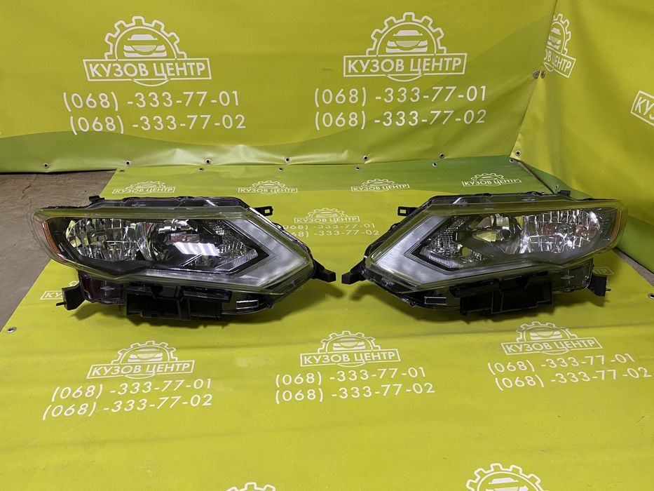 Морда Nissan Rogue 2017 - 2022 Бампер капот фара коплект