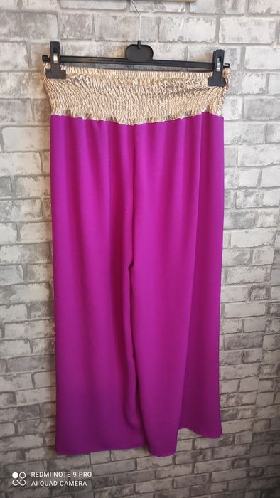 Spodnie szerokie dzwony S M L Xl 2xl cudo