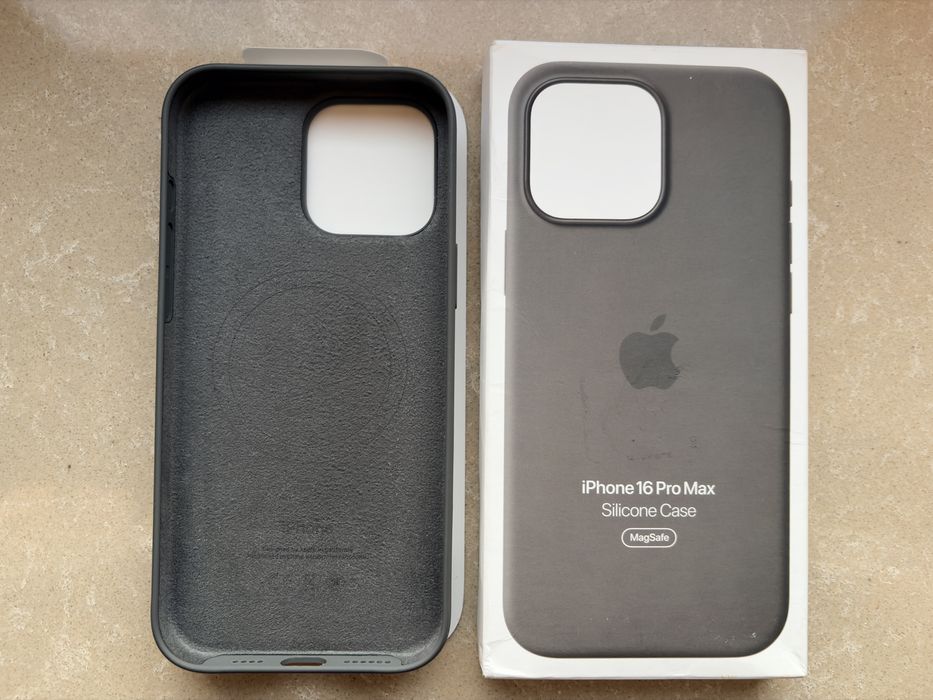 MYYV3ZM/A iPhone 16 Pro Max Silicone Case Stone Gray  X -com  PL oryginal