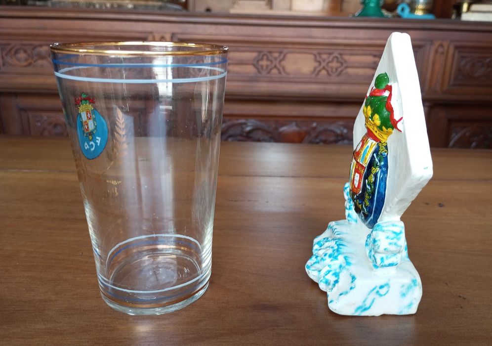 Copo em vidro (1906-56) e Recordação F.C. Porto