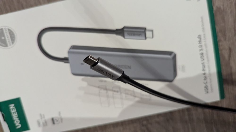 USB-хаб Ugreen CM219 USB Type-C 4 in 1