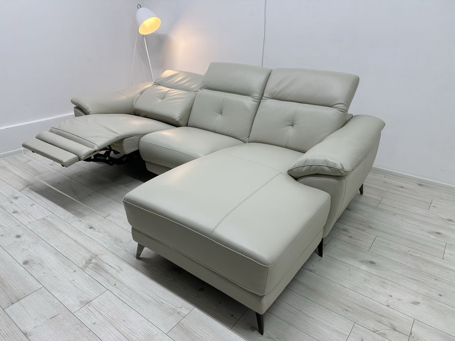 Шкіряний електро реклайнер з Європи