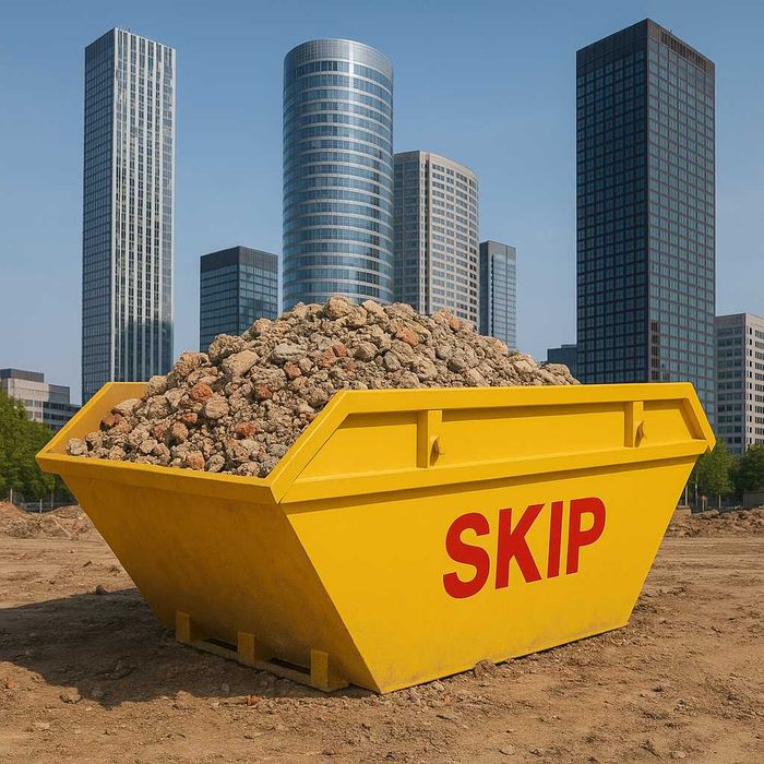 Skipy do gruzu, wywóz śmieci, recykling odpadów. Poznań. self storage