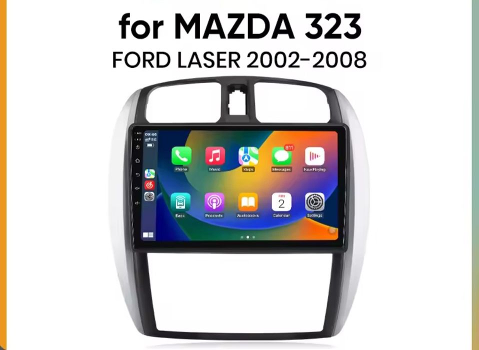 Rádio Android Mazda 323 de 2002-08 CARPLAY WIFI GPS BT novo