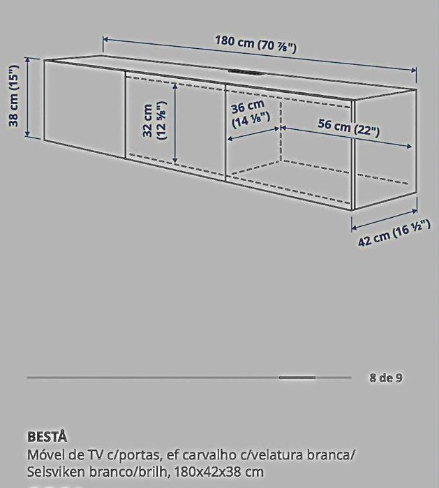 Móvel de TV com PORTAS