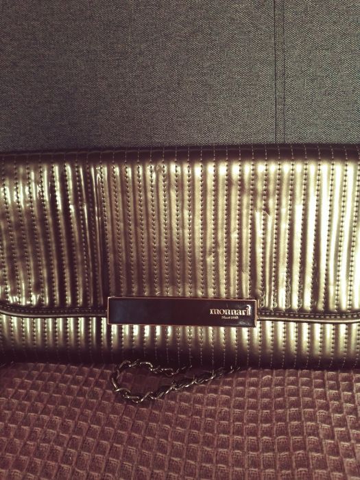 Torebka braz zloto polysk Monnari duza