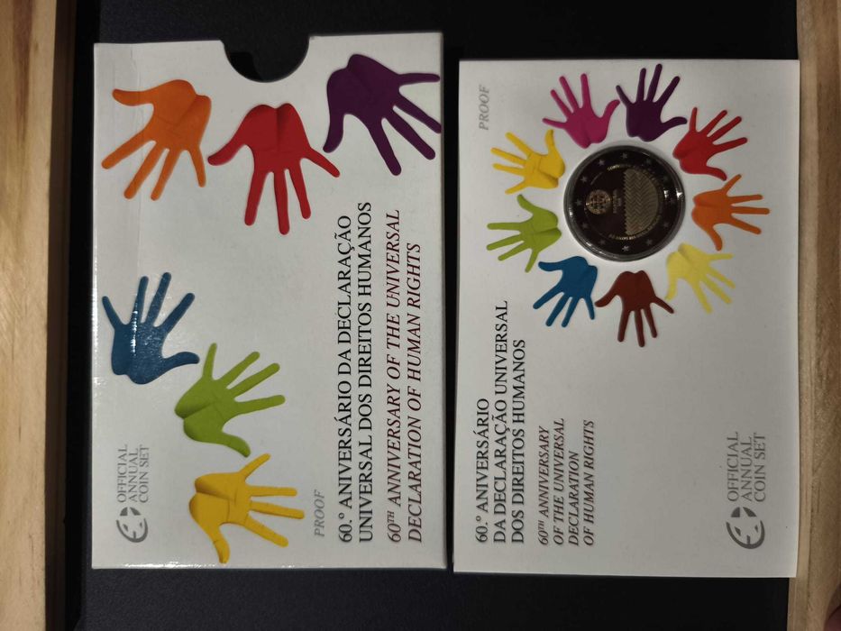 portugal  lote 4 moedas 2€ proof