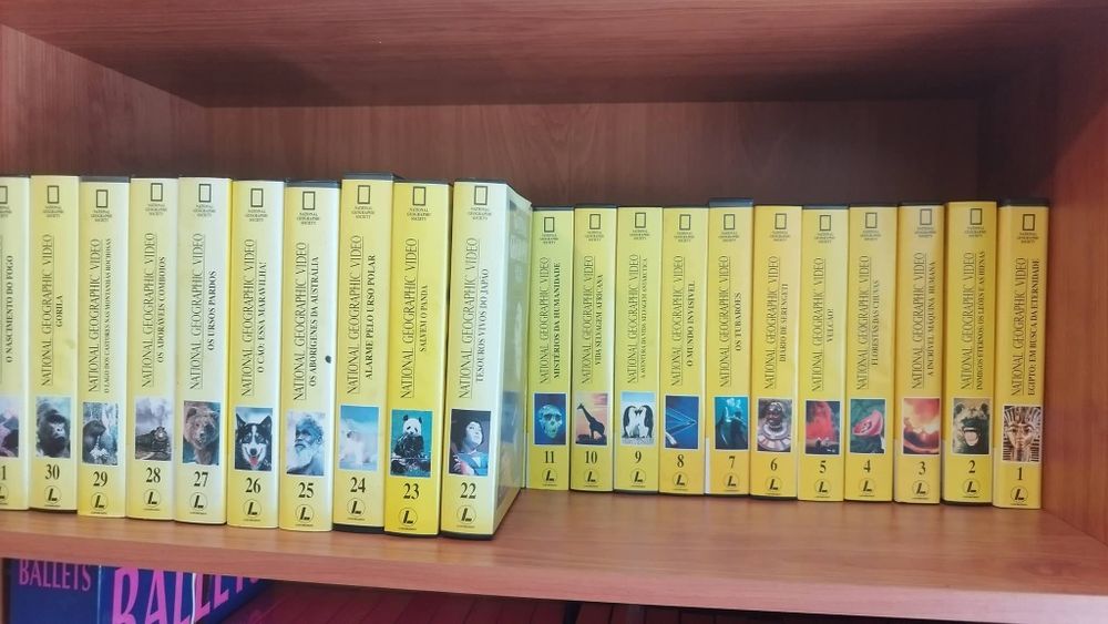 Coleção completa do "National Geográfic Video" (31 cassetes VHS)