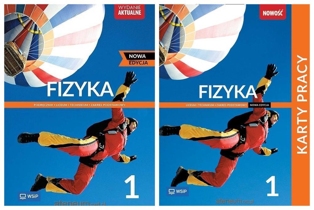 Fizyka 1 Karty Pracy + Podręcznik Zakres Podstawowy WSIP