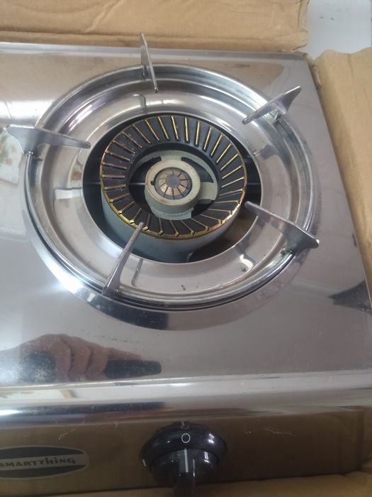 Fogão inox a gás de 3bocas