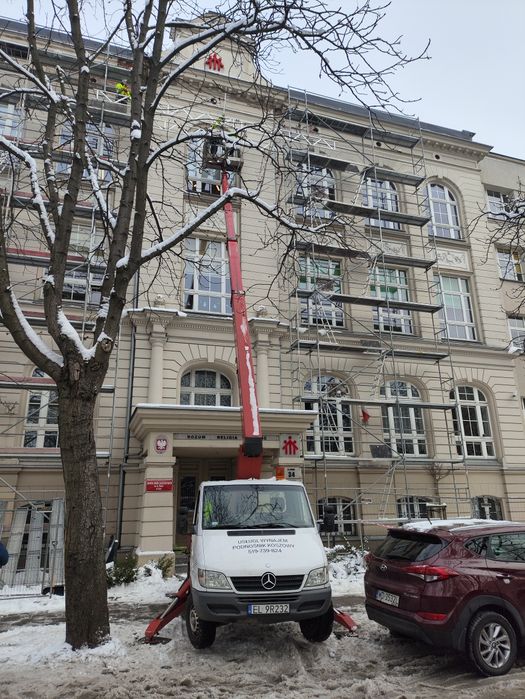 Usługi , wynajem podnośnik koszowy , zwyżka 22m