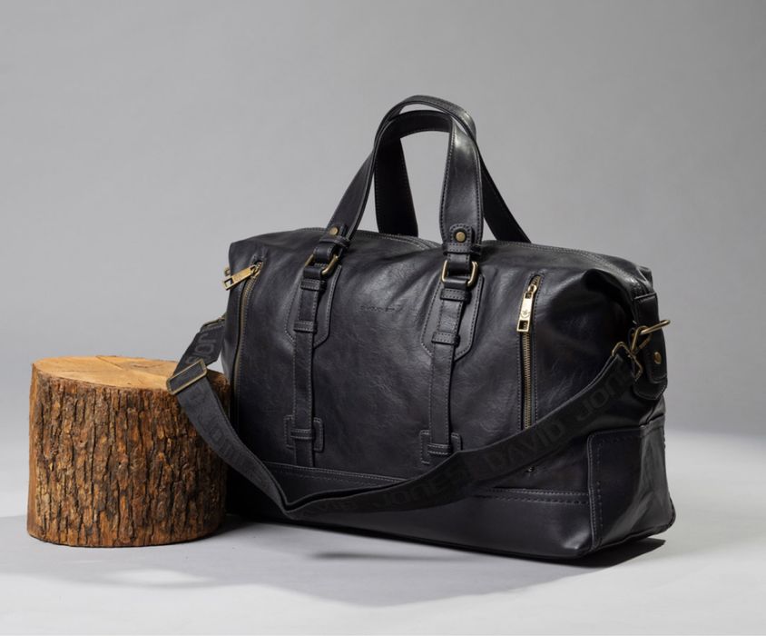 Мужская кожаная спортивная дорожная сумка Old Money