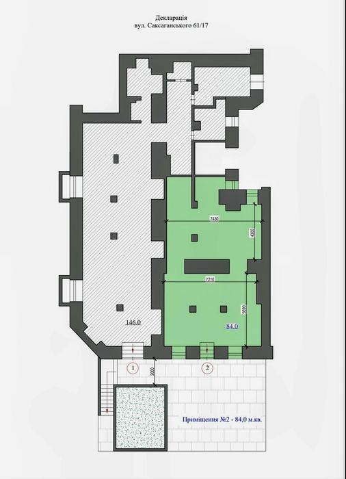 Центр Киева. Ул. Саксаганского 61. 146кв.м. 350тыс.$