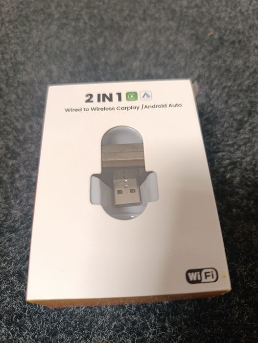 Adapter Bezprzewodowy CarPlay / Android Auto 2w1 | NOWY | USB-C