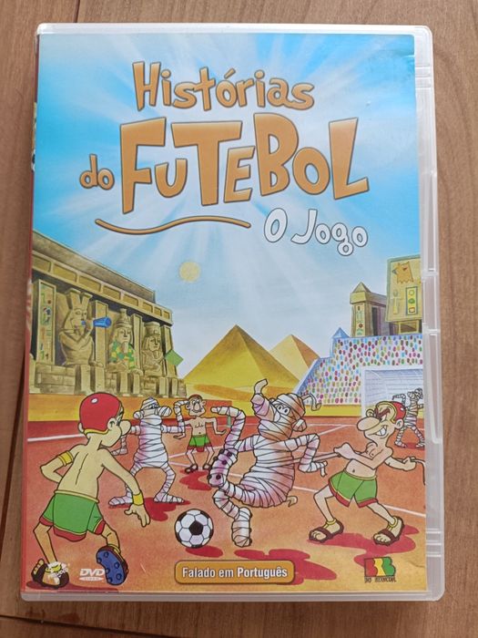 3 DVDs: Histórias do futebol: O Jogo; O Golo; O Árbitro