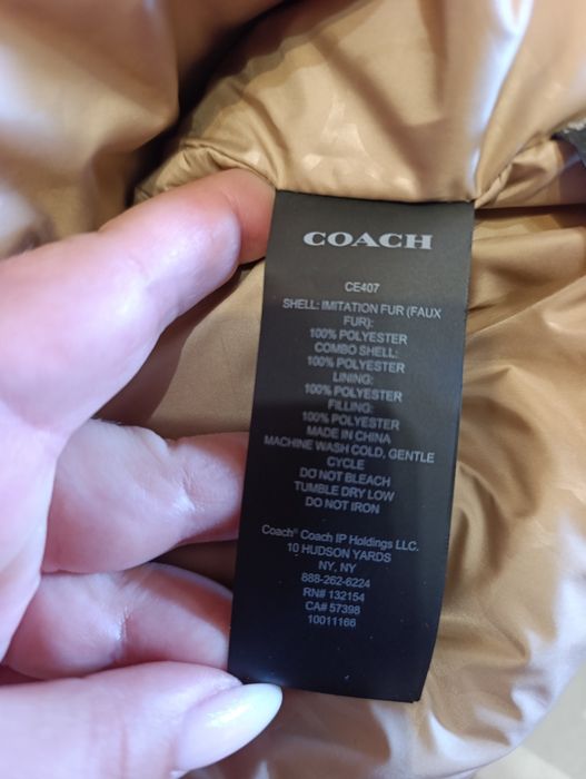 анорак Coach Sherpa Pull Over In Recycled Polyester тоді плюшева куртка хс