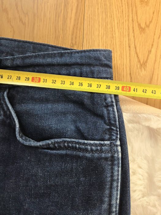 Levi's 505 jeansy męskie W30 L34 S M ciemne granatowe proste Casual