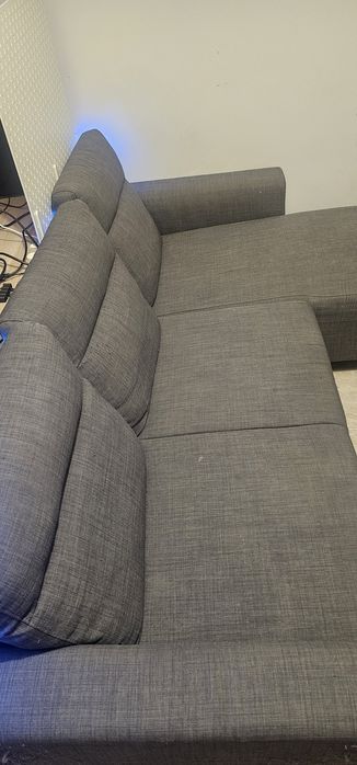 Sofa Ikea Bollstanäs - com chaise longue, 3 lugares, cinzento