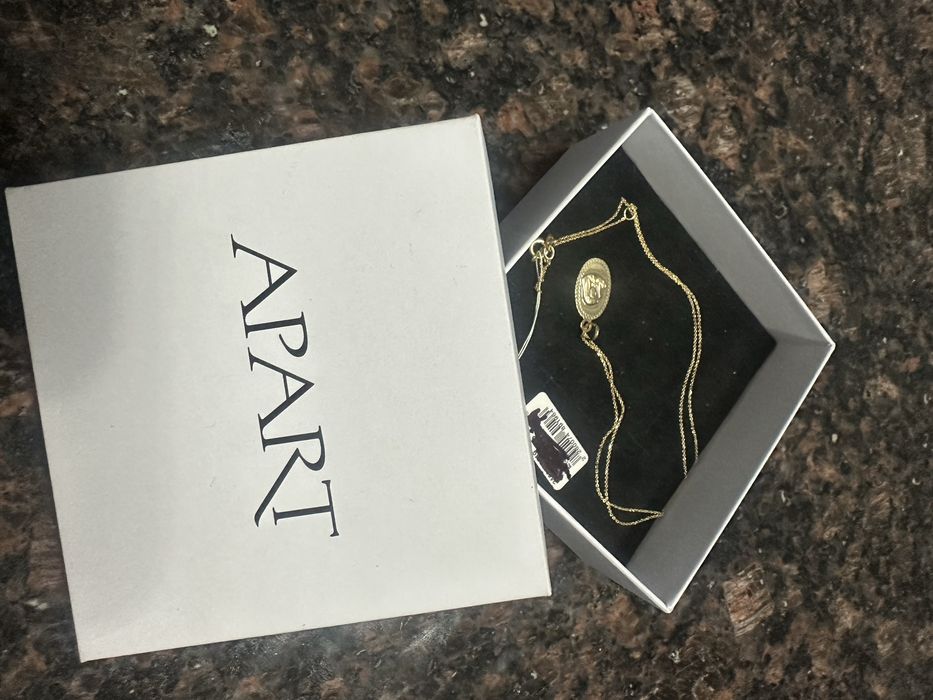 Zloty lancuszek z medalionem APART NOWY