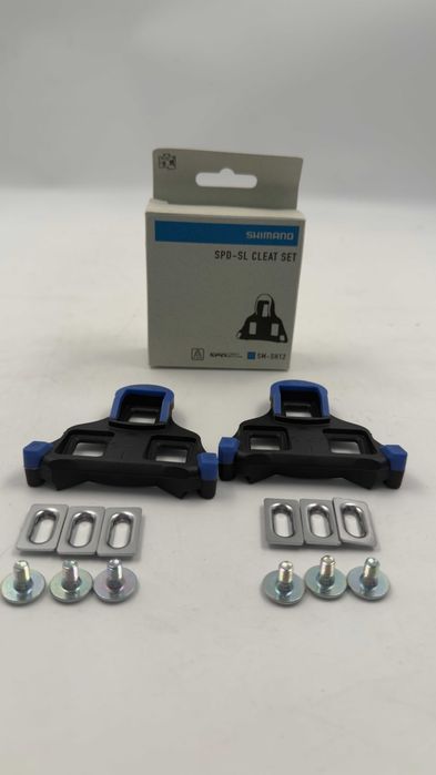 Nowe Bloki rowerowe Shimano SM-SH12 SPD-SL Niebieskie