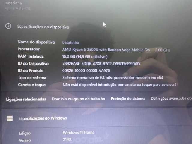 Computador Acer- Segunda mão com uso