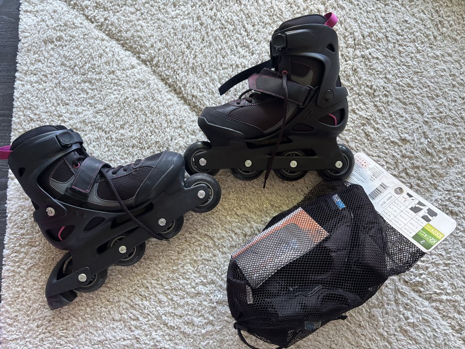 Patins em Linha Oxelo Active Fit 3 – Tam. 40 + Proteções