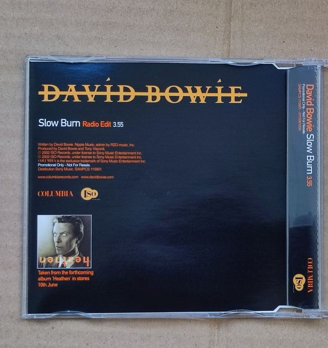 David Bowie Slow Burn płyta CD singiel promujący