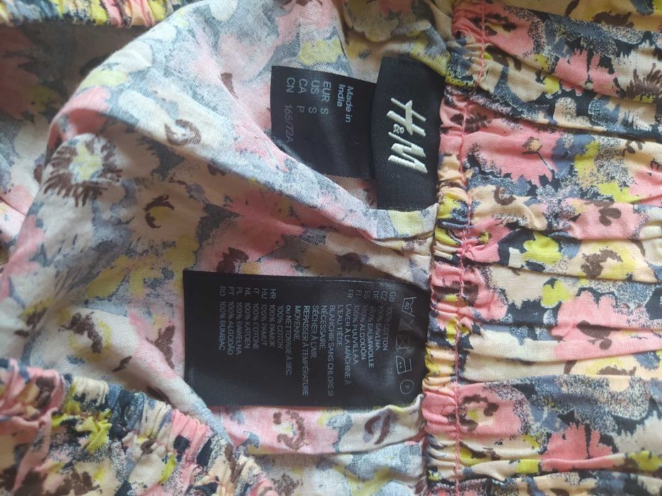 Spódnica w kwiaty h&m rozm M