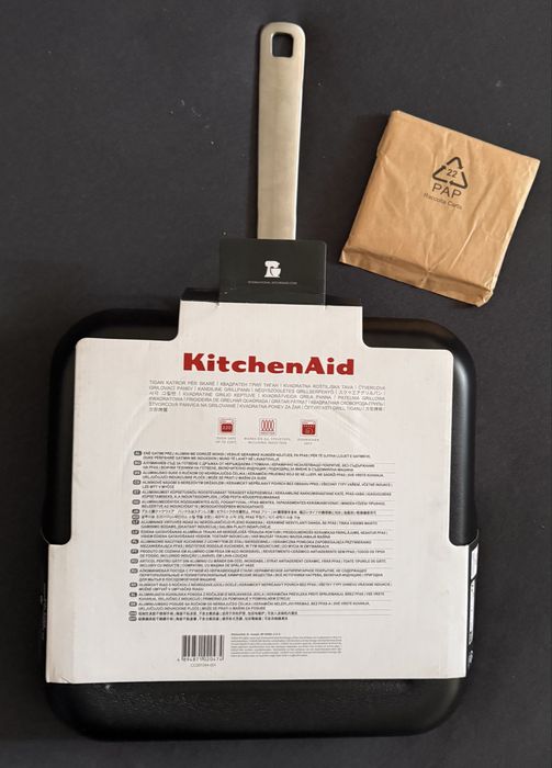 KitchenAid 26x26 powloka  ceramiczna  pate1nia grilowa