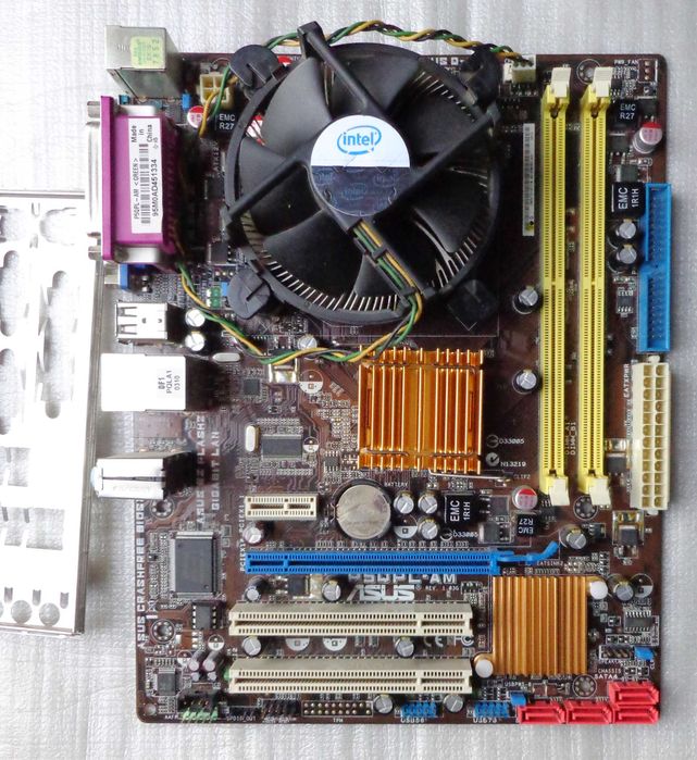 Комплект 2 ядра Intel Pentium E6500 /Asus P5QPL-AM (DDR2)