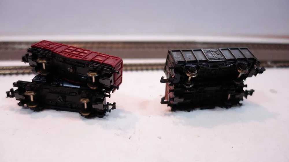 Zestaw 4szt wagon towarowy Lima Trix Fleichmann skala N /53