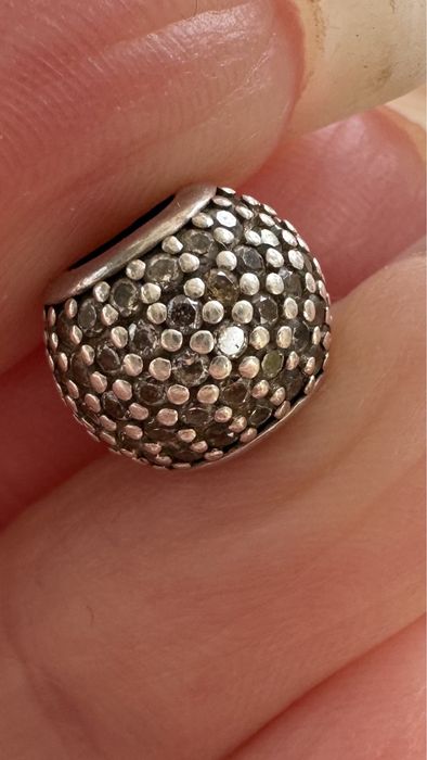Намистина Pandora Сріблясте паве