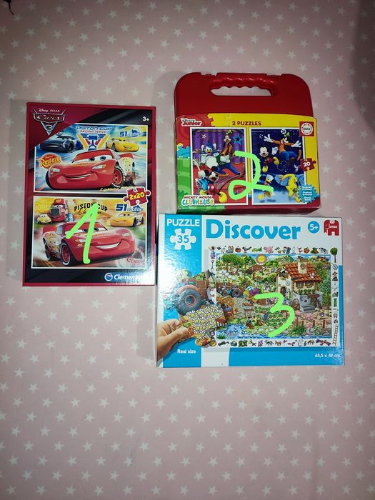 Puzzles criança + 3 anos