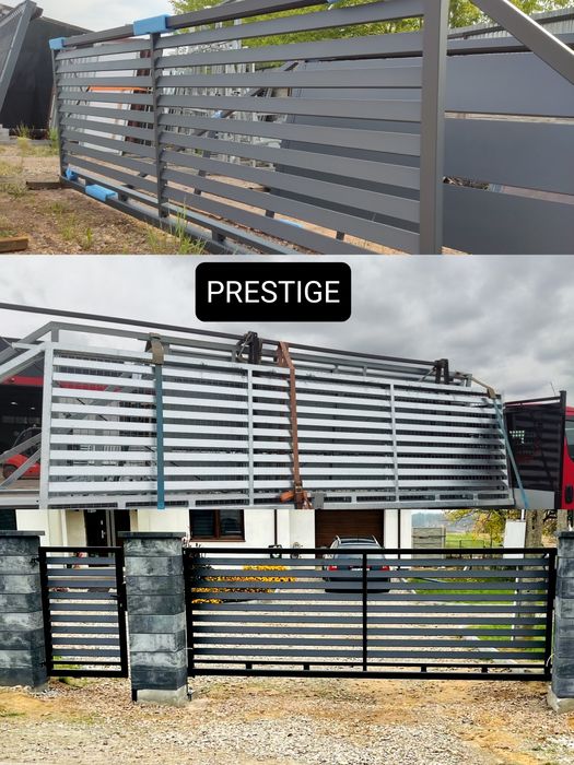 Brama przesuwna COMPACT rama stelaż 4m, Ocynk ogniowy, do 7,5m światła